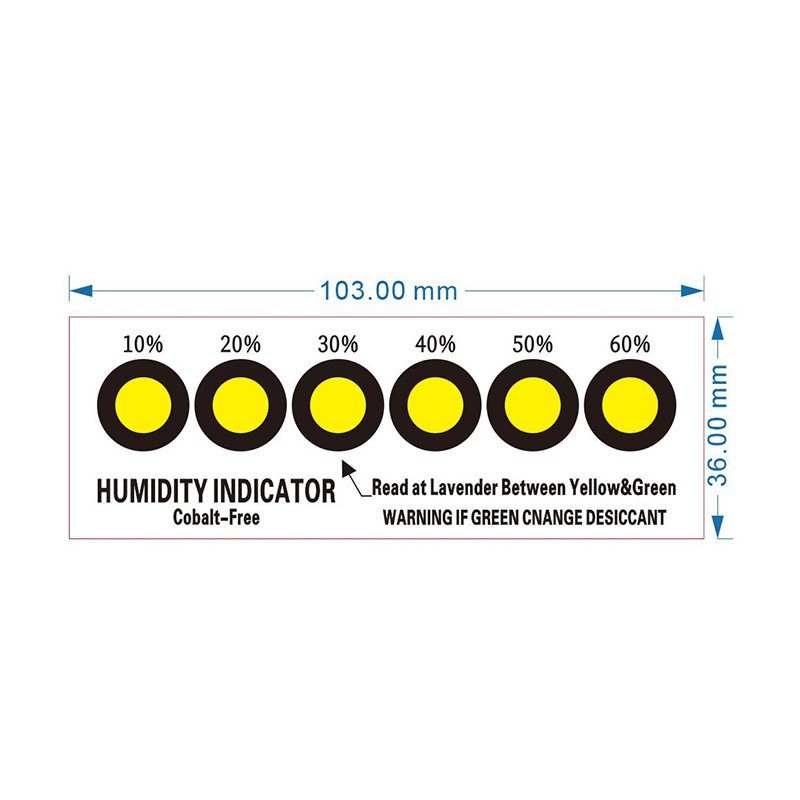 6-Spot Halogen-Free & Cobalt-Free Humidity Card factory